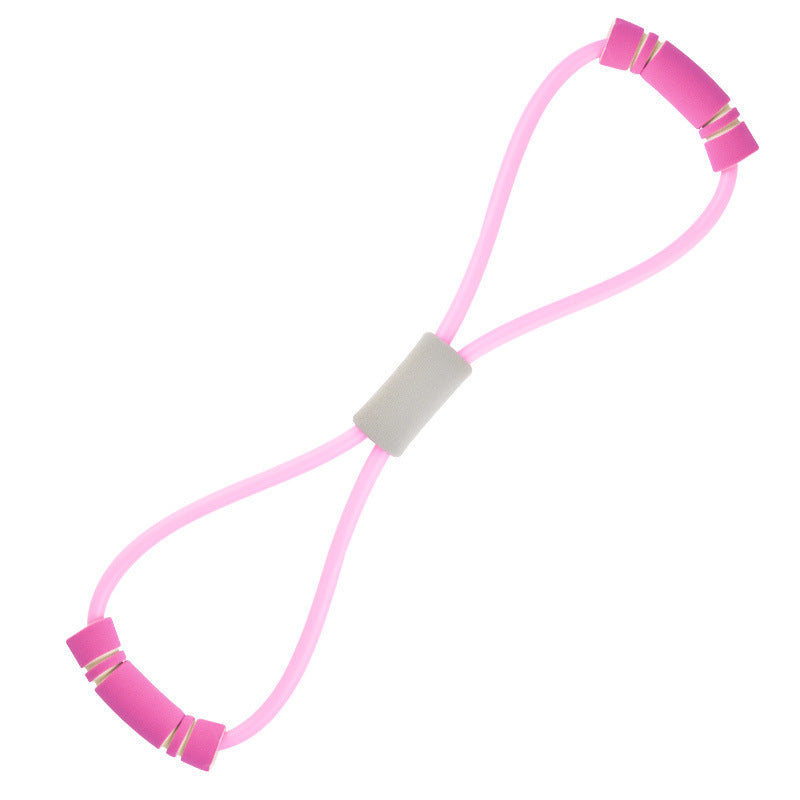8-Shaped Resistance Band with Foam Handle