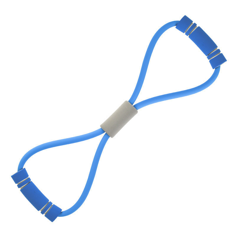 8-Shaped Resistance Band with Foam Handle