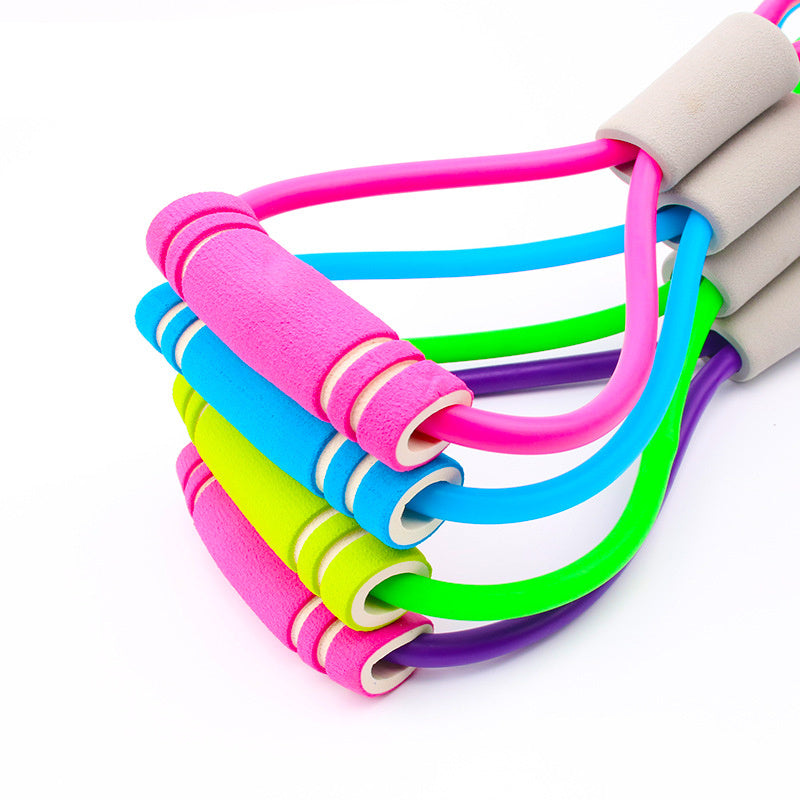 8-Shaped Resistance Band with Foam Handle