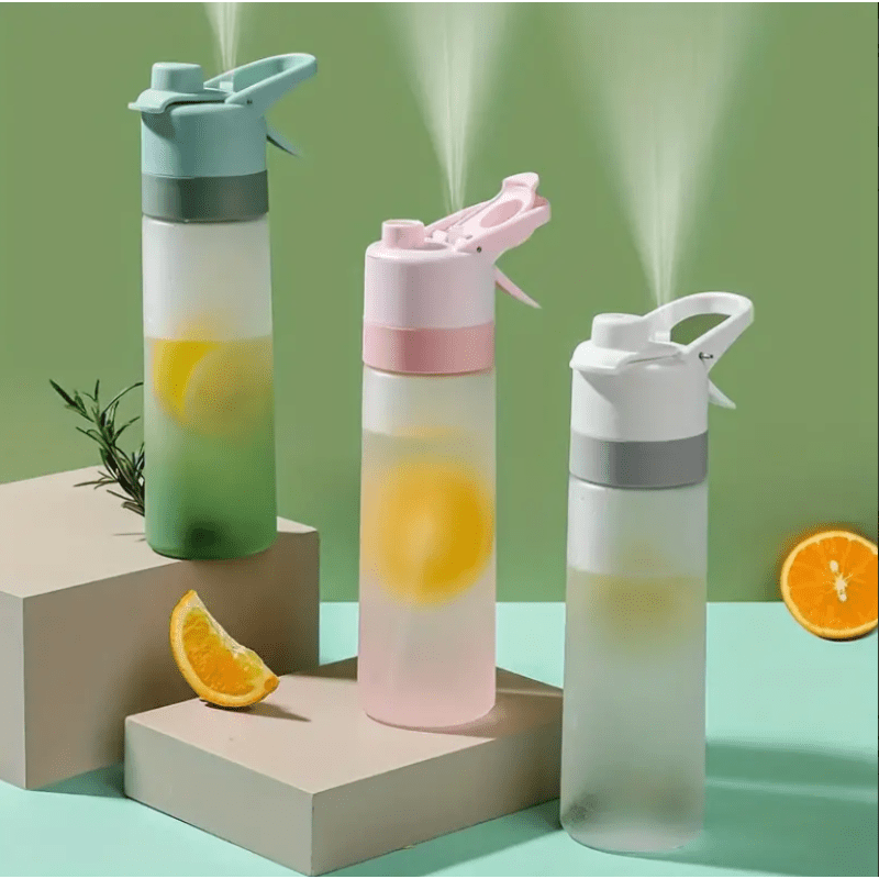 650ml Sports Water Bottle with Spray