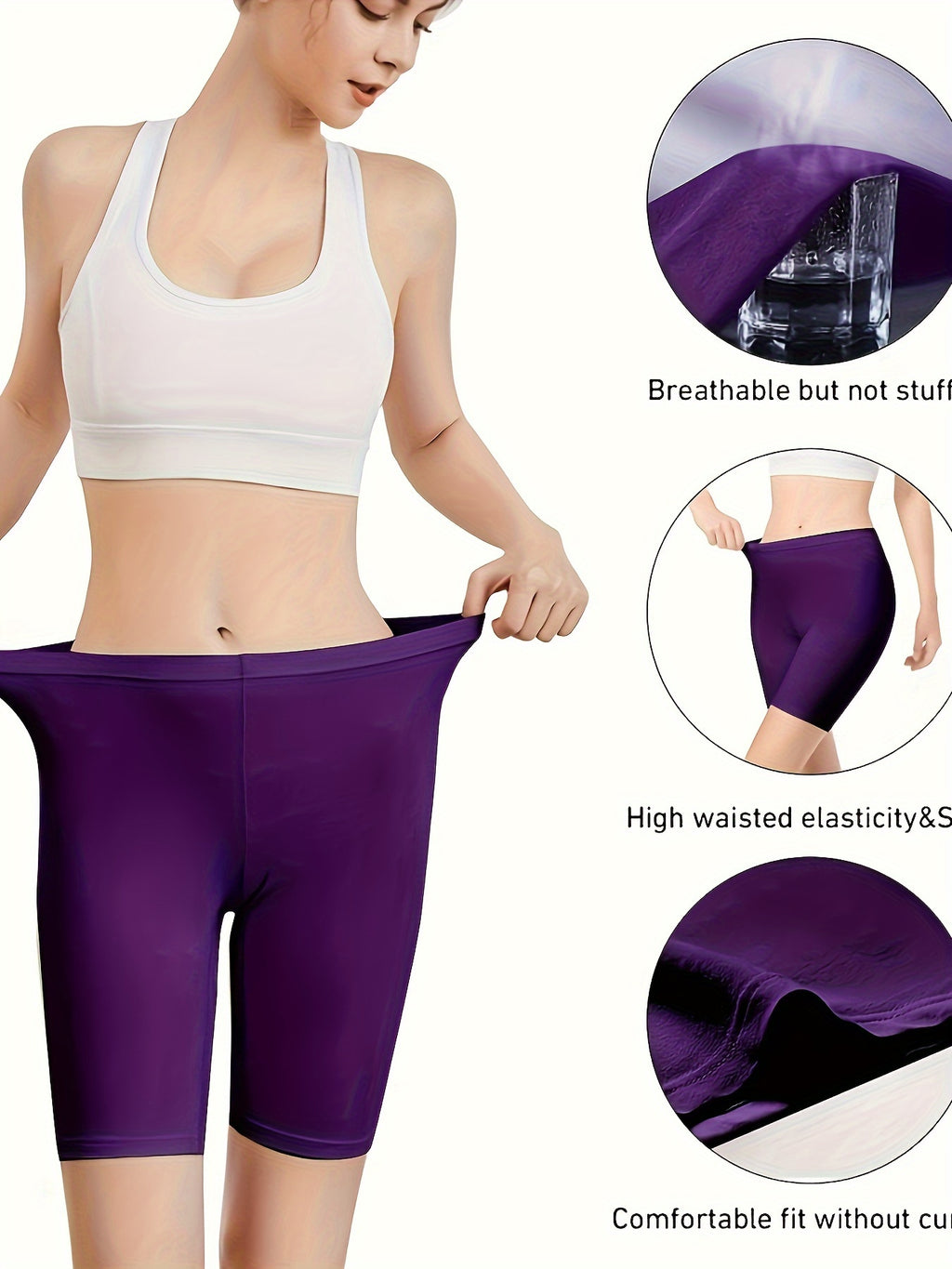 Women's High-Waisted Yoga Shorts