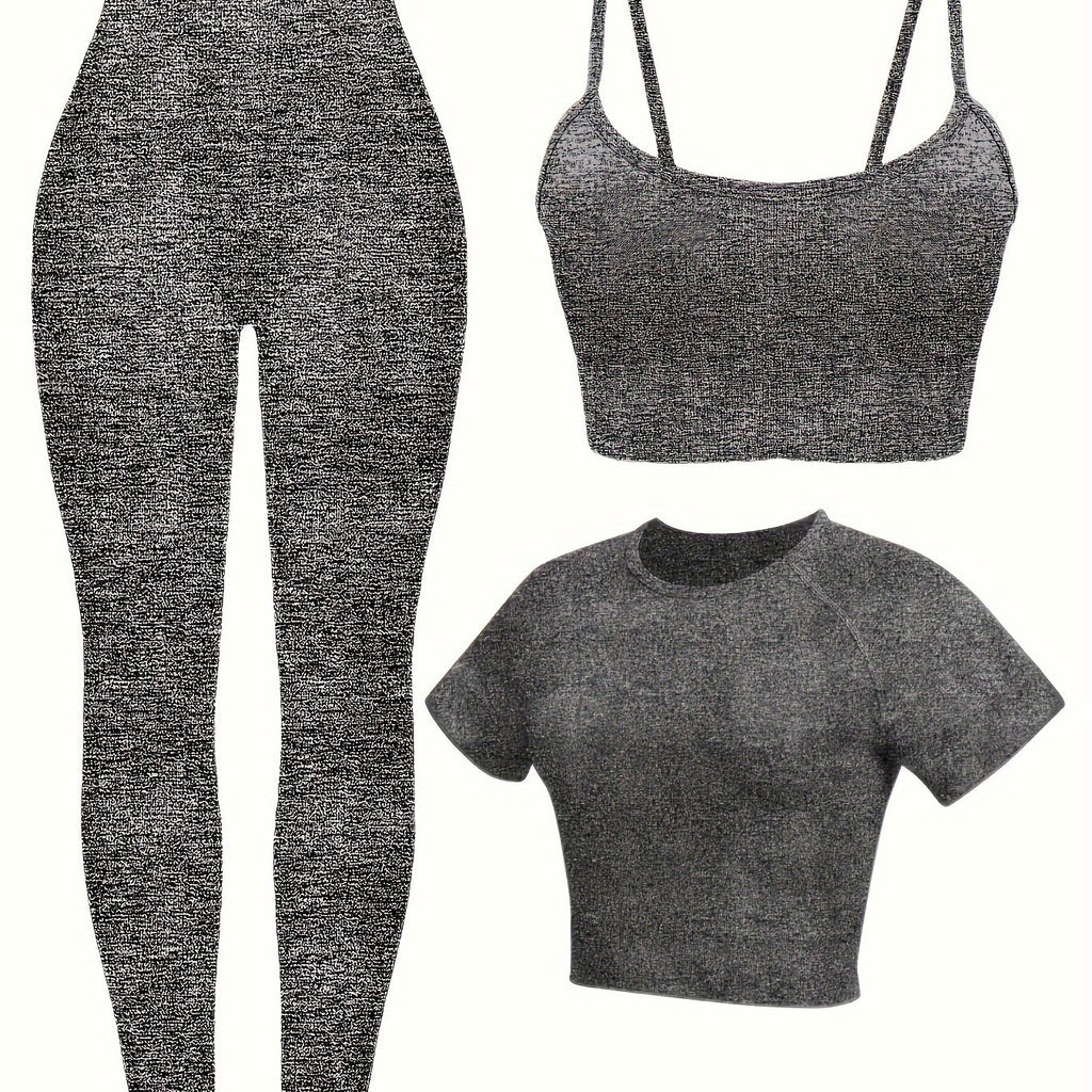 Women's 3-Piece Yoga Activewear Set