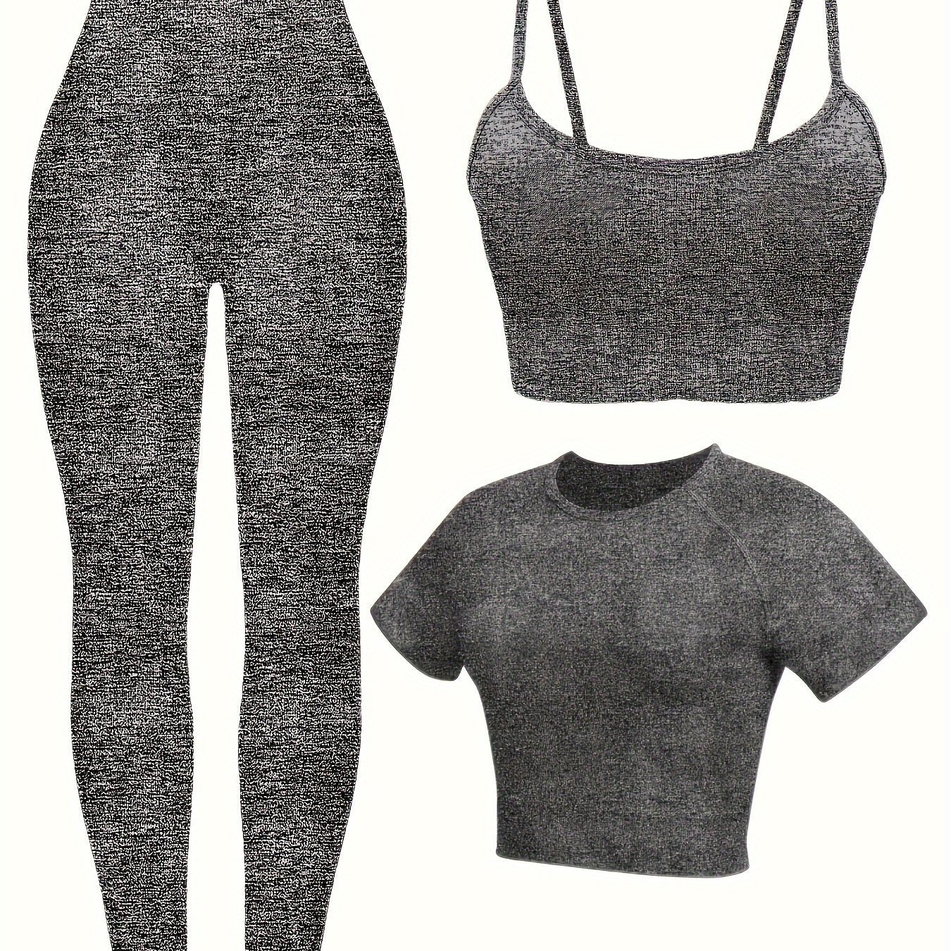 Women's 3-Piece Yoga Activewear Set