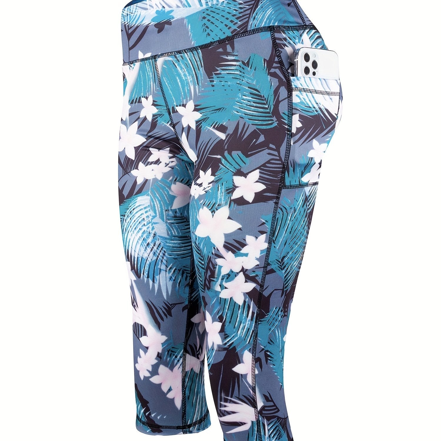 Women's Printed Yoga Leggings with Pockets