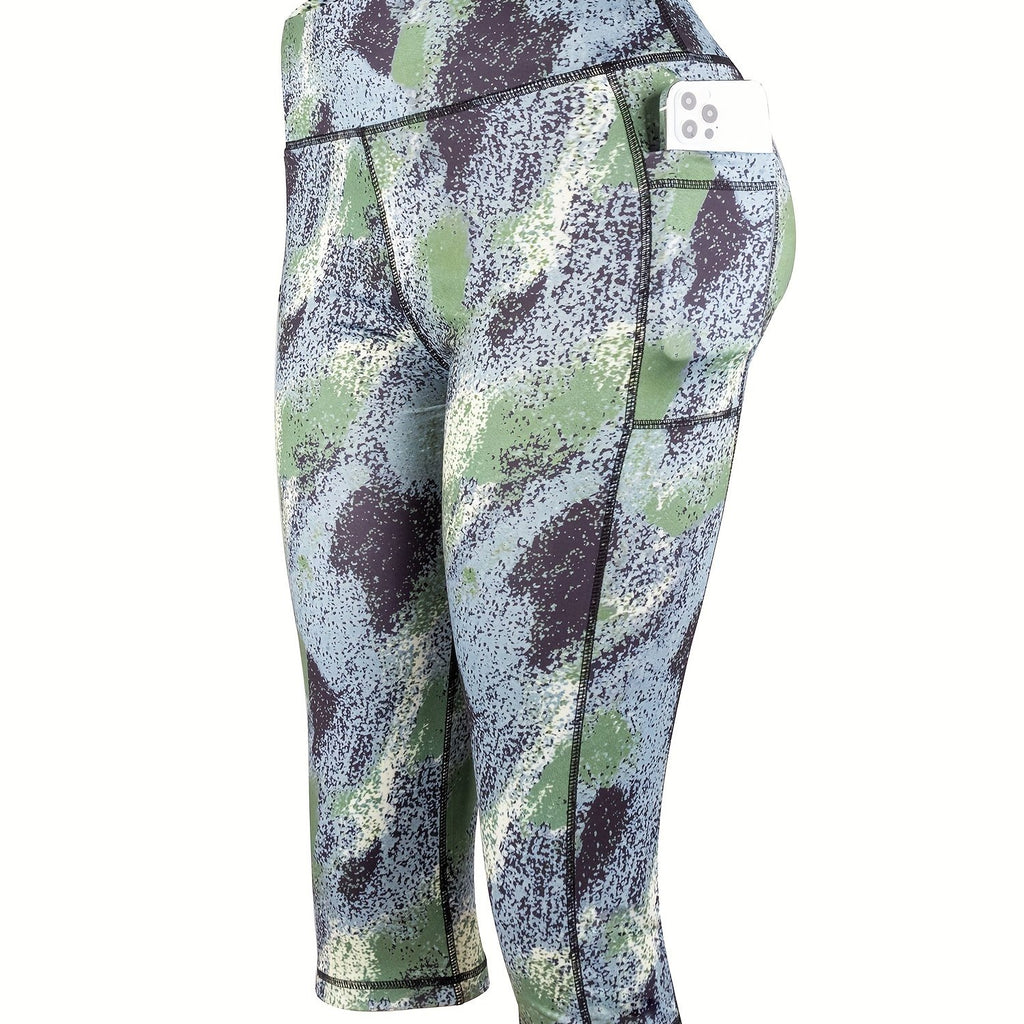 Women's Printed Yoga Leggings with Pockets