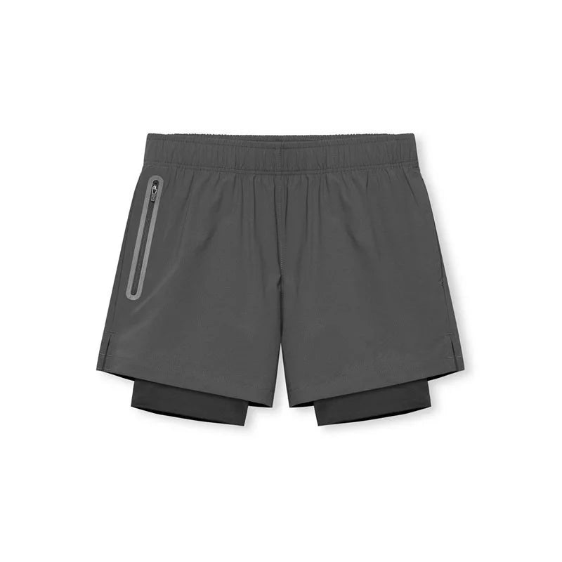 Men's 2-in-1 Gym Shorts with Compression Liner