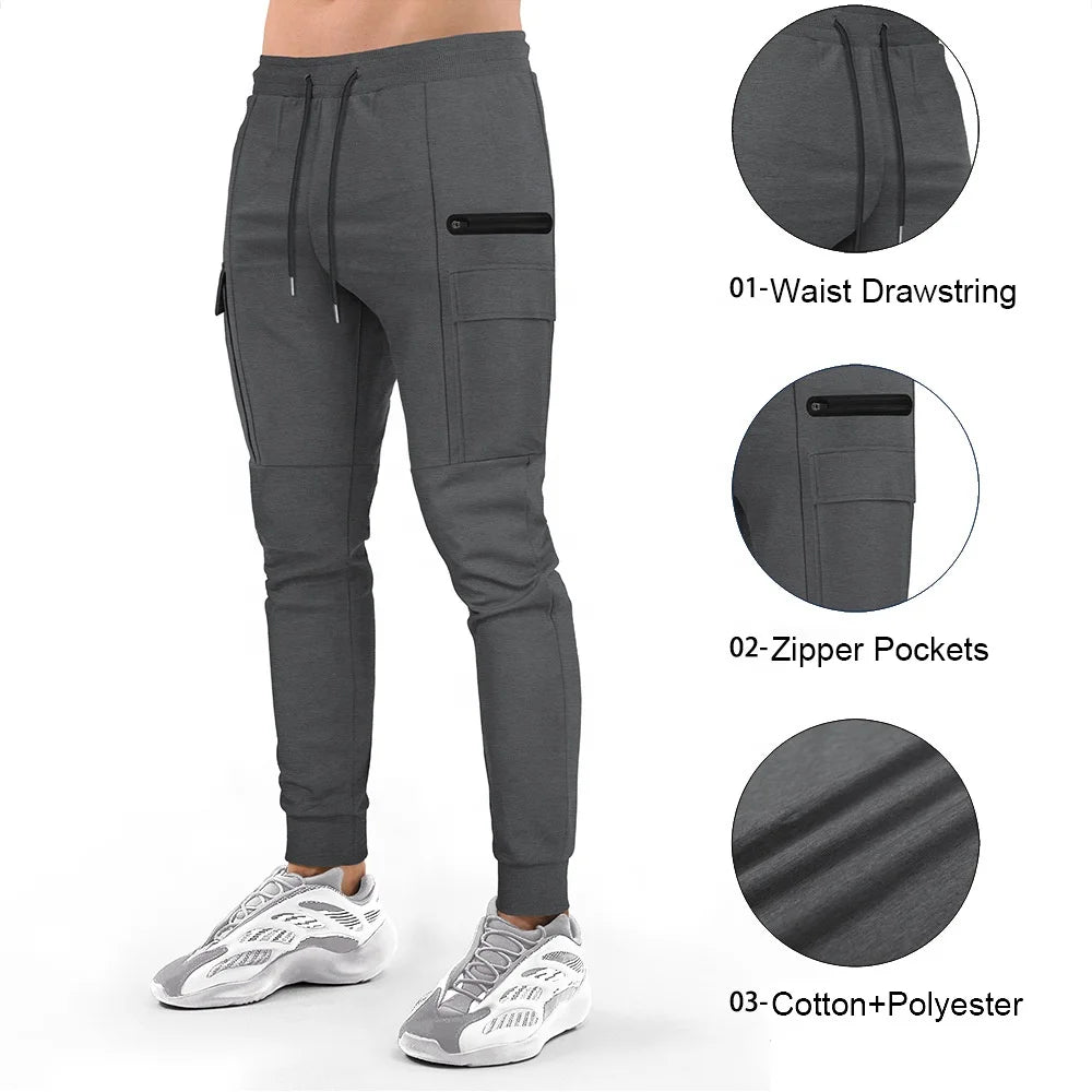 Men's Cargo Pants with Side Pockets