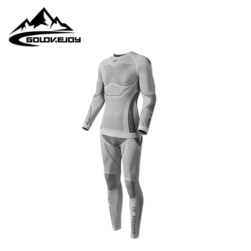 GOLOVEJOY Tights Men Fitness Clothing Quick Dry Compression Gym Fitness Sets Mens Compression Shirts Athletic Clothing for Man