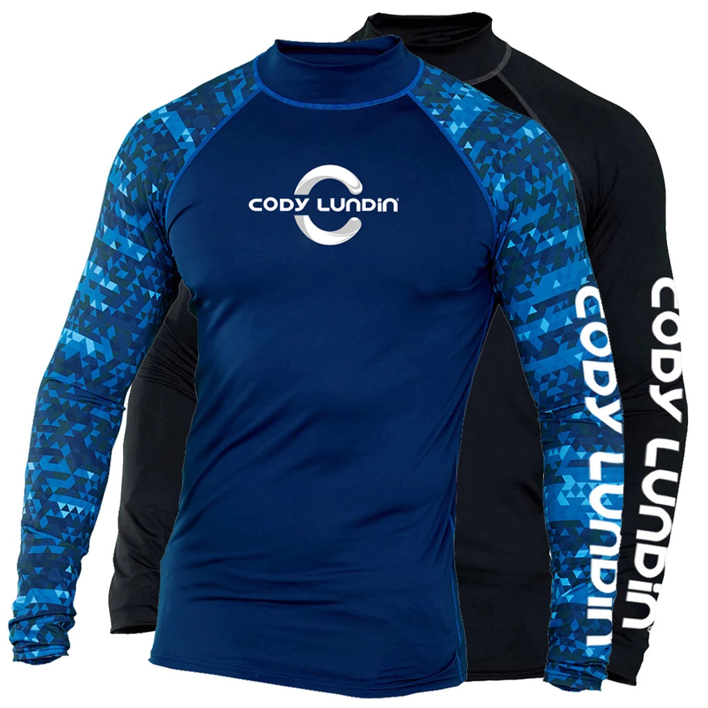 Men's 3D Printed Compression Rash Guard