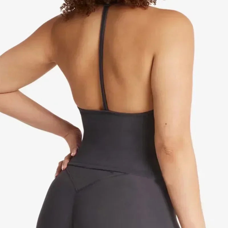 Women's Halter Sports Bra & Shorts Set