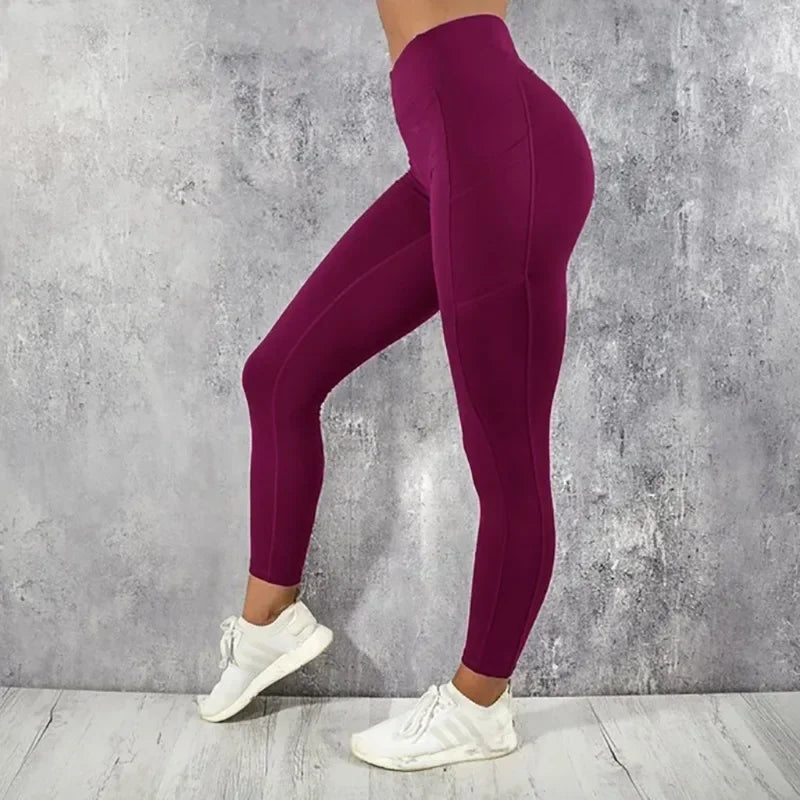 Women's High-Waist Yoga Leggings with Pocket