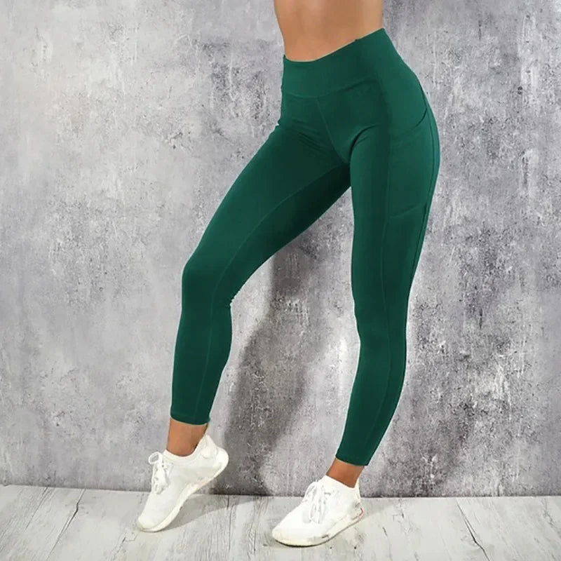 Women's High-Waist Yoga Leggings with Pocket