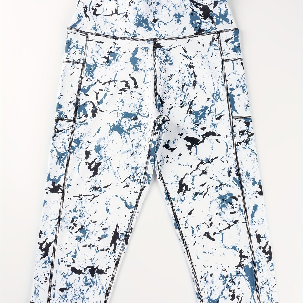 Women's Printed Yoga Leggings with Pockets