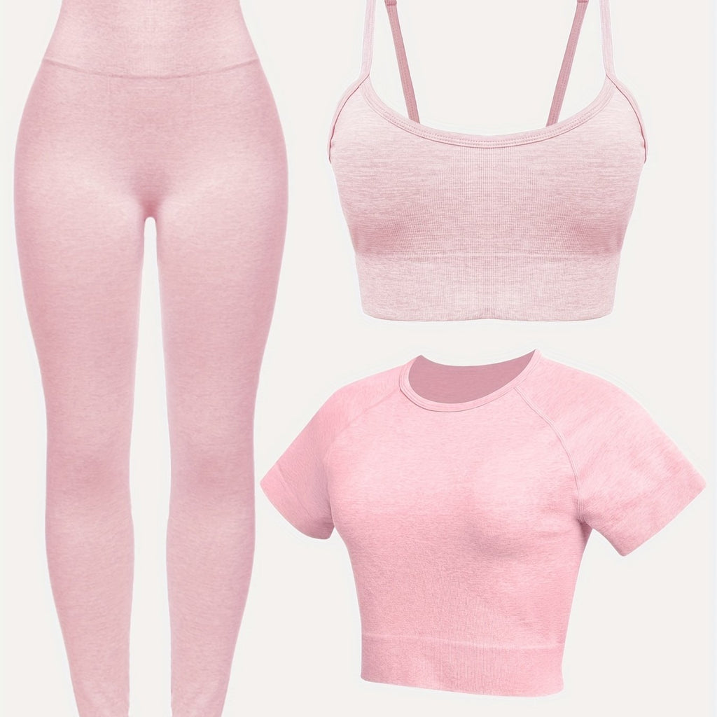 Women's 3-Piece Yoga Activewear Set