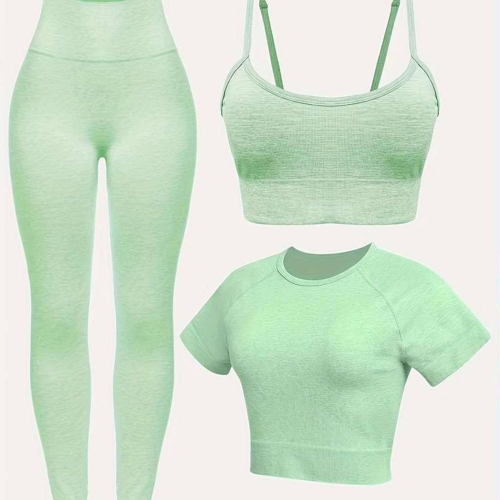 Women's 3-Piece Yoga Activewear Set