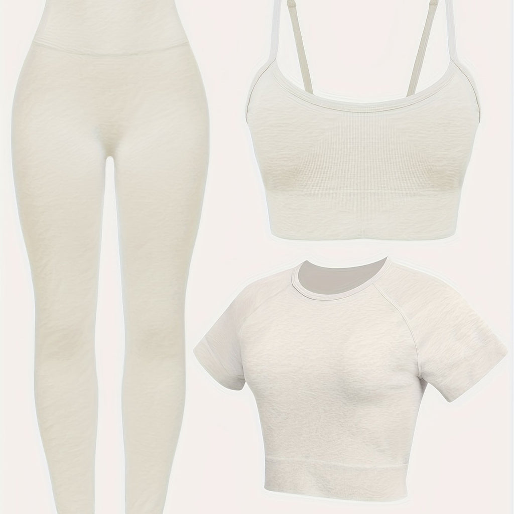 Women's 3-Piece Yoga Activewear Set